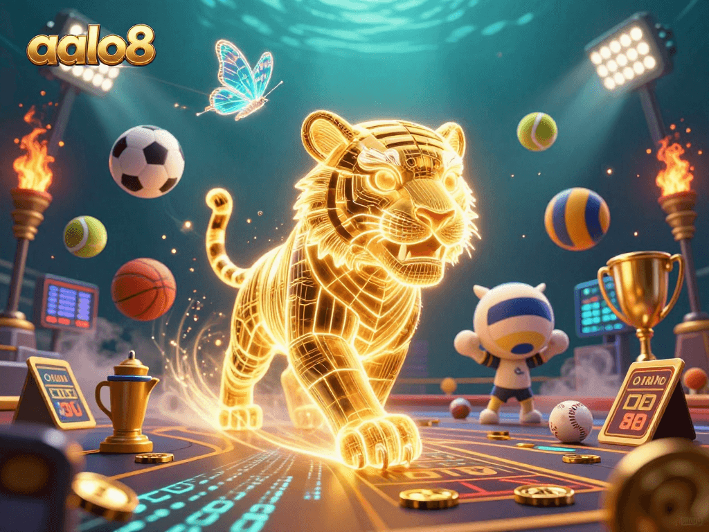 Experience excitement at aalo8 with engaging characters in vibrant casino landscape filled with dynamic game elements.