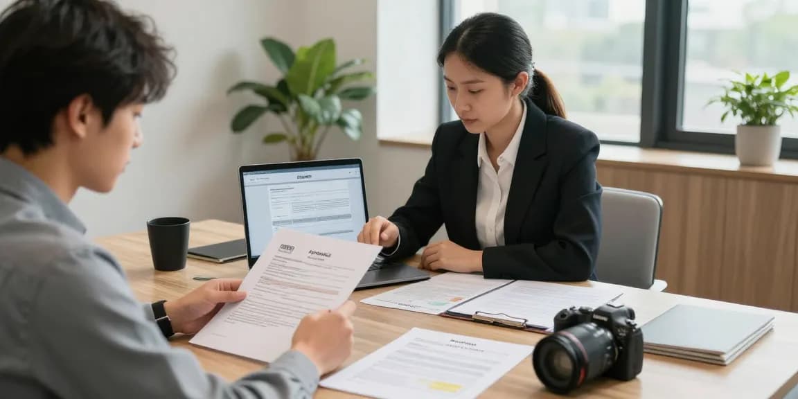 Apostille of birth certificate consultation in a modern office setting with professional guidance.