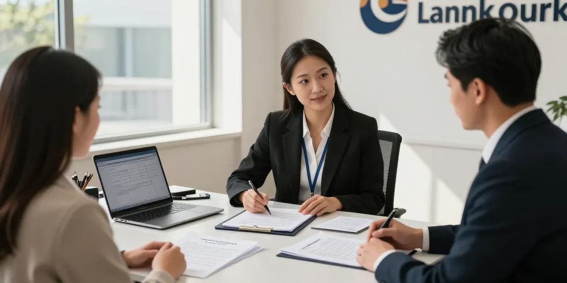 Notary Brampton providing professional notarization services to clients in a welcoming office.