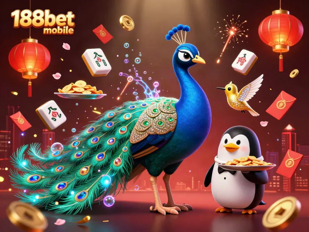 Experience the dynamic action of 188bet mobile gaming with vibrant characters and festive elements.