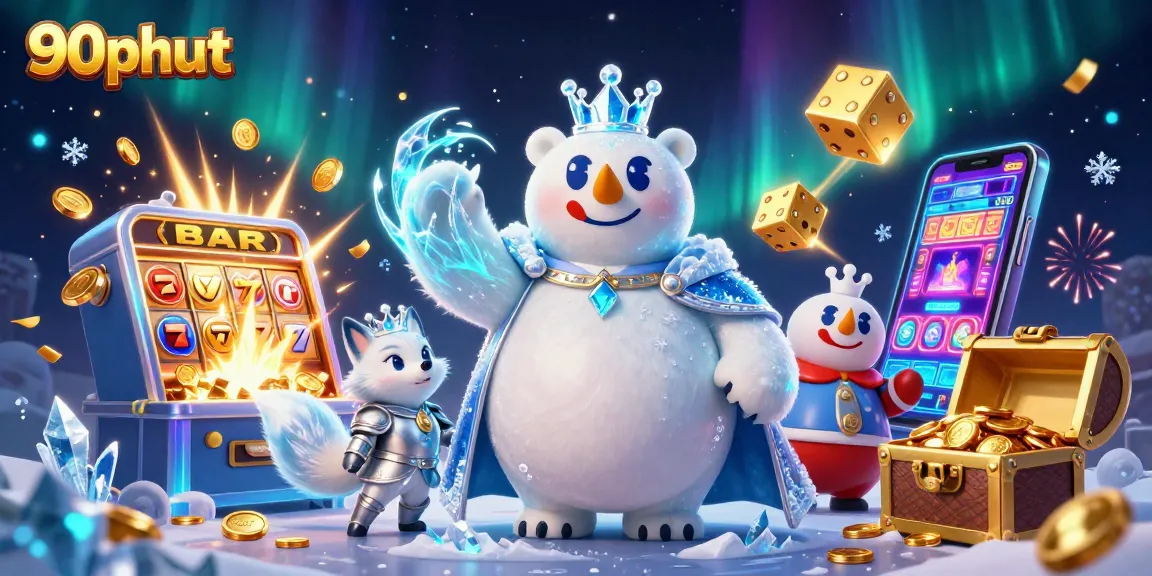 Experience the thrill of 90phut with engaging slots and dynamic gameplay in a vibrant casino scene.