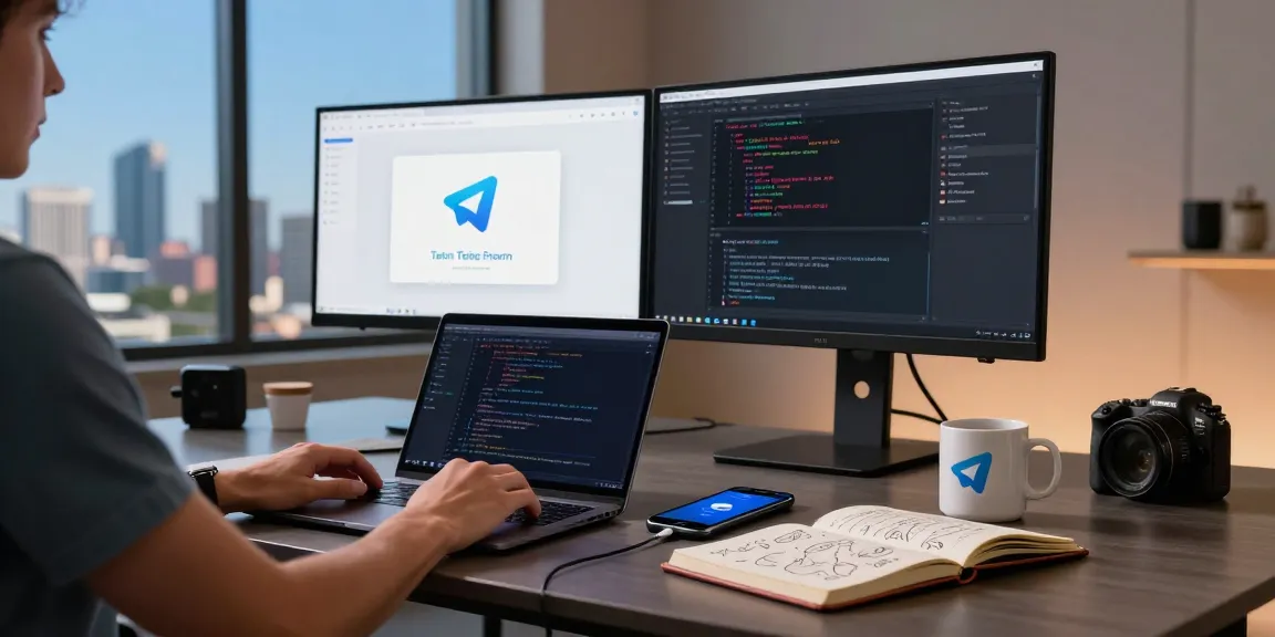 Experience the versatility of Telegram download in a modern digital workspace.