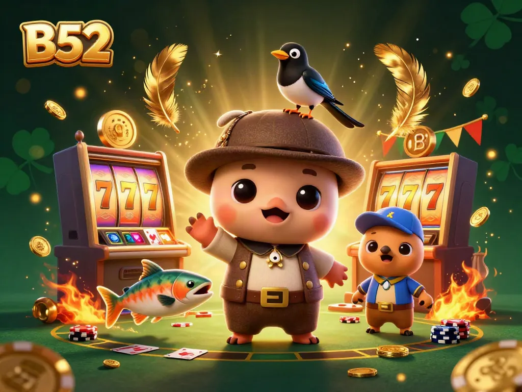 Spin for jackpot wins with the enchanting B52 featuring baby Nessie and charming characters.