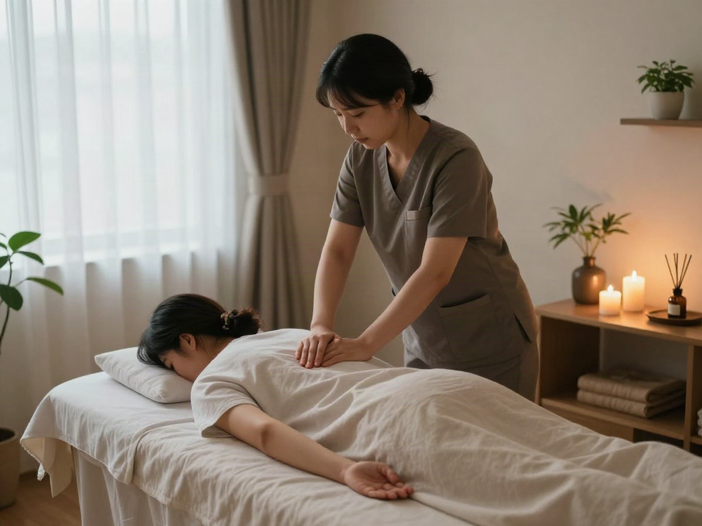 Experience rejuvenating 서울출장마사지 in a calming wellness room with soothing decor and professional care.