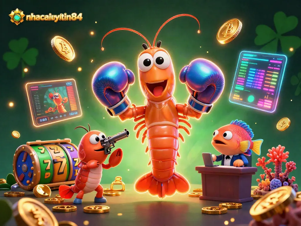 Join the exciting action at nhacaiuytin84 with vibrant 3D characters and slot game elements.