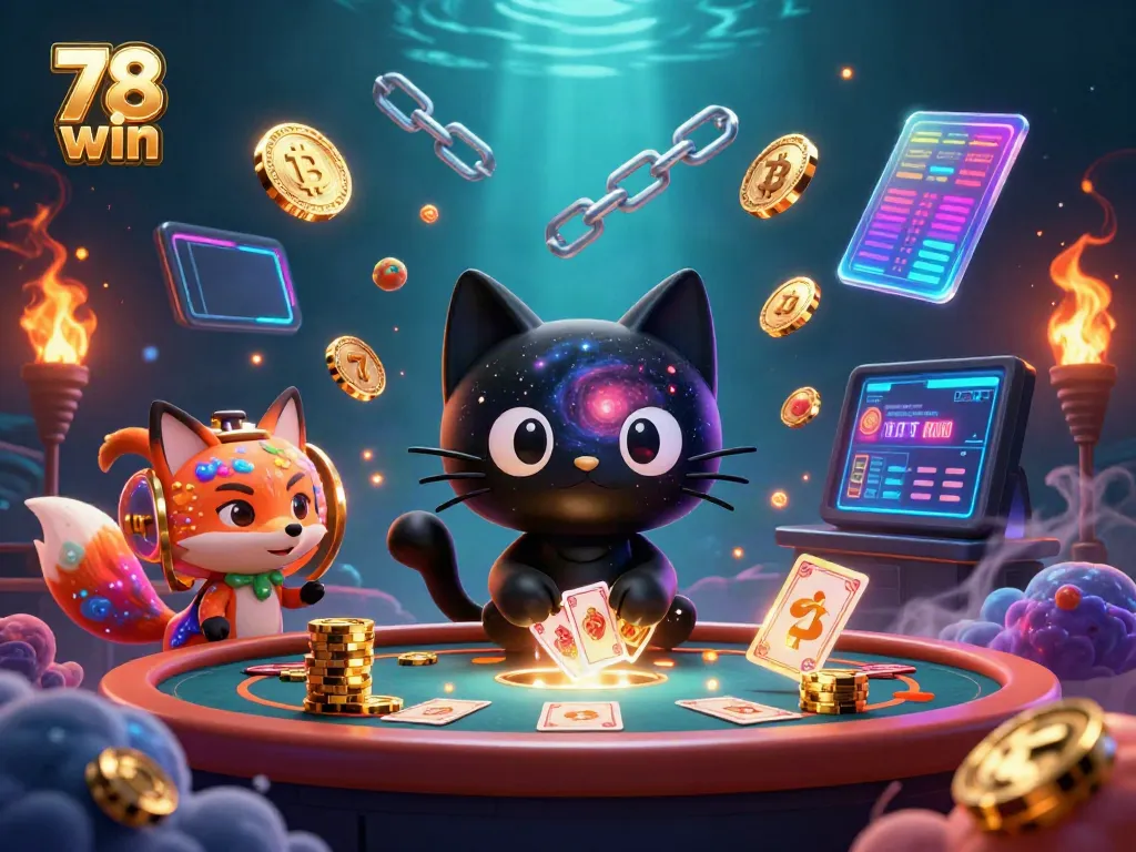 Experience the thrill of the 78 win casino with dynamic slot symbols and crypto coins designed in vibrant 3D.