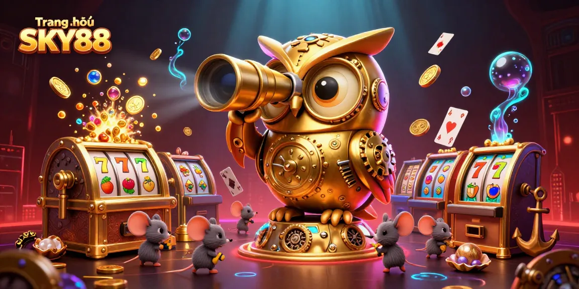 Engage with thrilling slots and games at Trang chủ SKY88 with vibrant casino visuals.