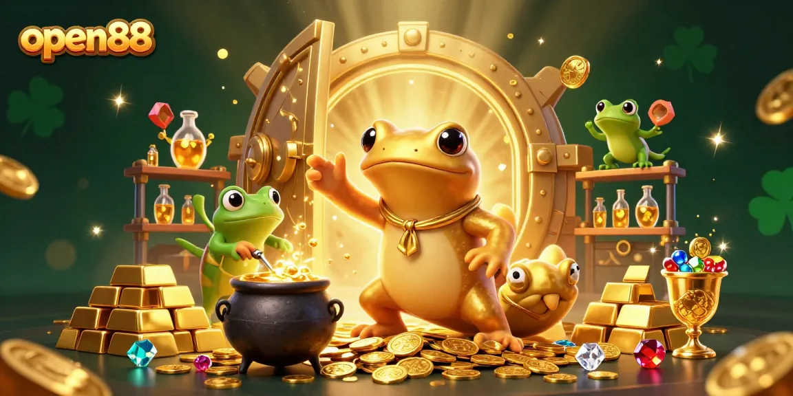 Experience the magic of open88 as the golden salamander alchemist transforms metals into fortune.