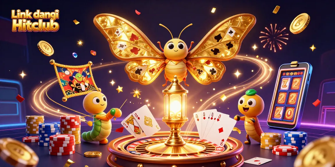 Spin to win with Link đăng ký Hitclub in a vibrant 3D casino scene filled with golden treasures.