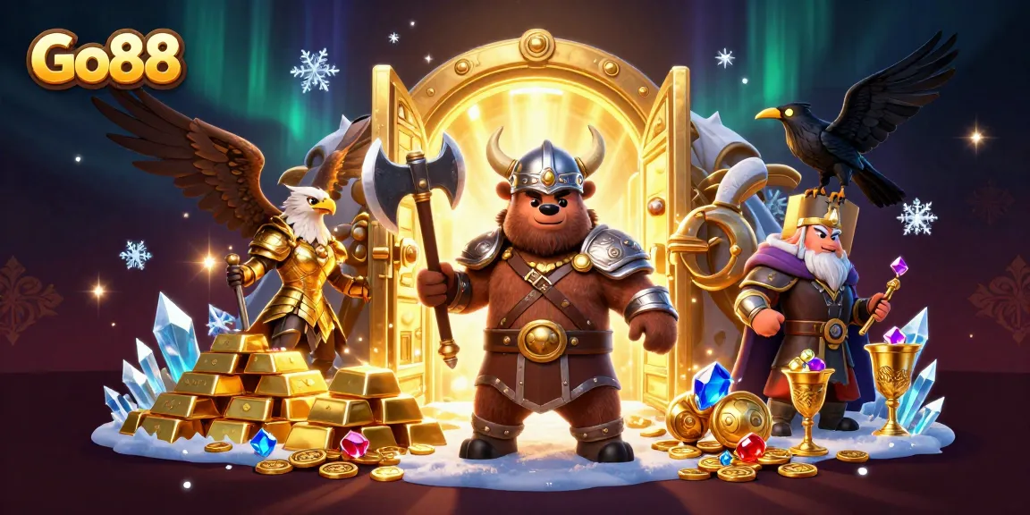 Engage with Go88’s thrilling gaming adventure amidst glimmering treasures and dynamic characters.