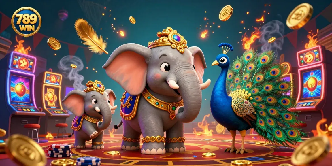 Engage with the thrilling 789WIN casino experience featuring vibrant characters and dynamic game elements.