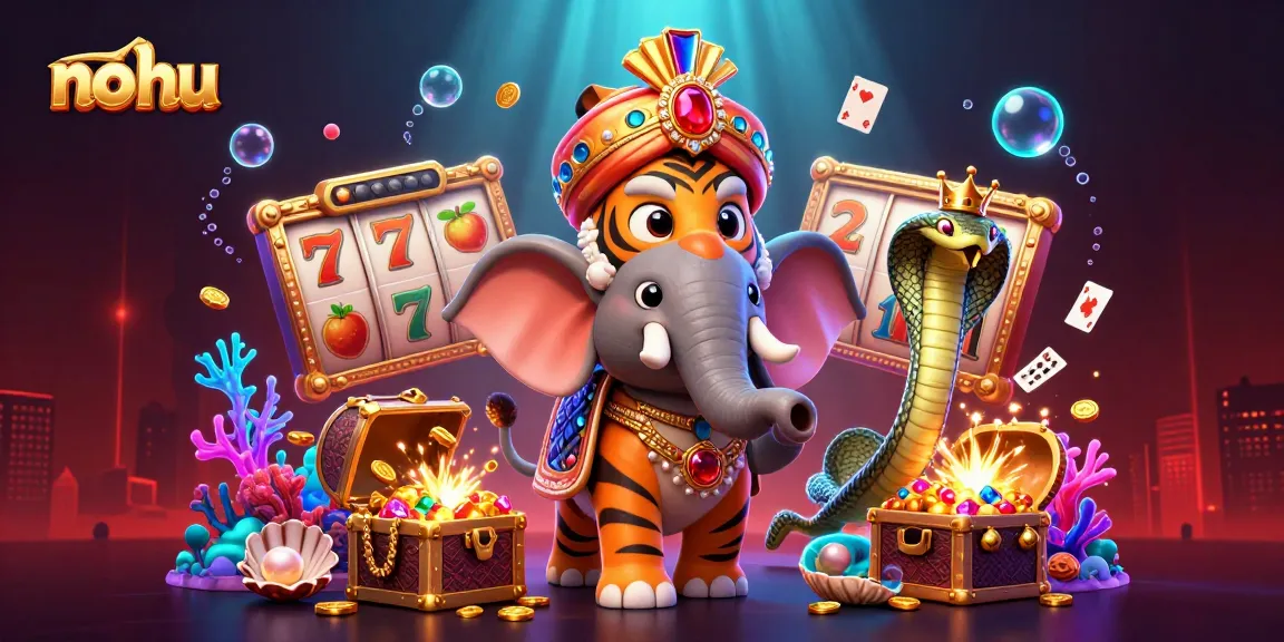Spin the no hu slots for jackpot wins amid a rich casino-themed scene.