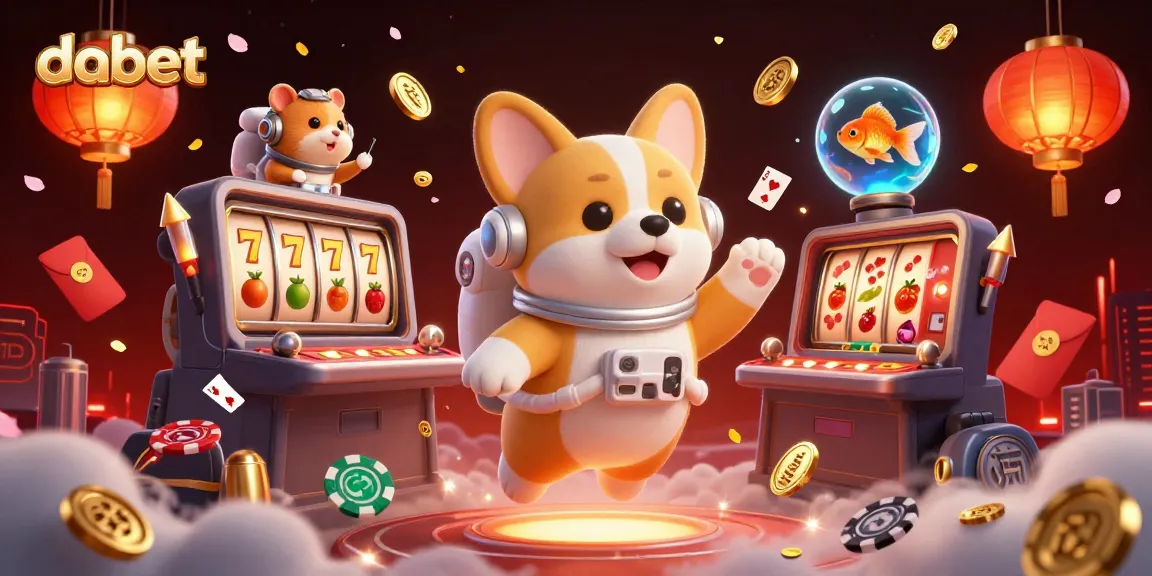 Dabet offers thrilling gameplay with a floating corgi astronaut and casino elements.