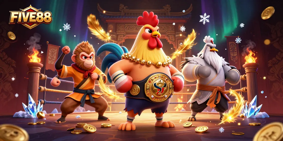 Engage in thrilling moments with FIVE88's vibrant casino characters and rich gaming visuals.