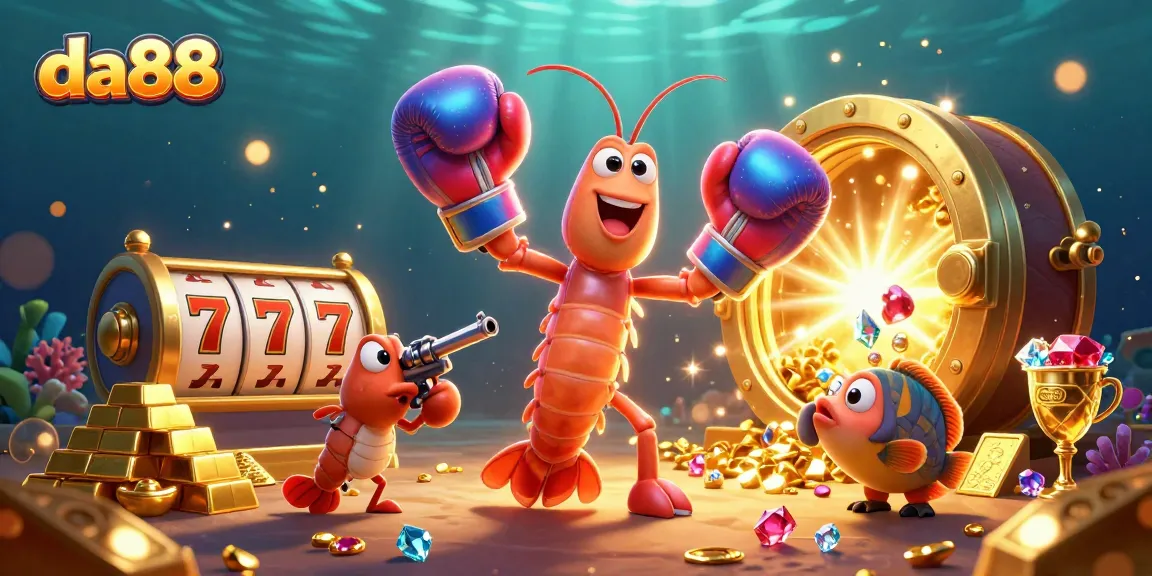 Engage in thrilling slots action at da88 with vibrant 3D characters and dazzling treasures!