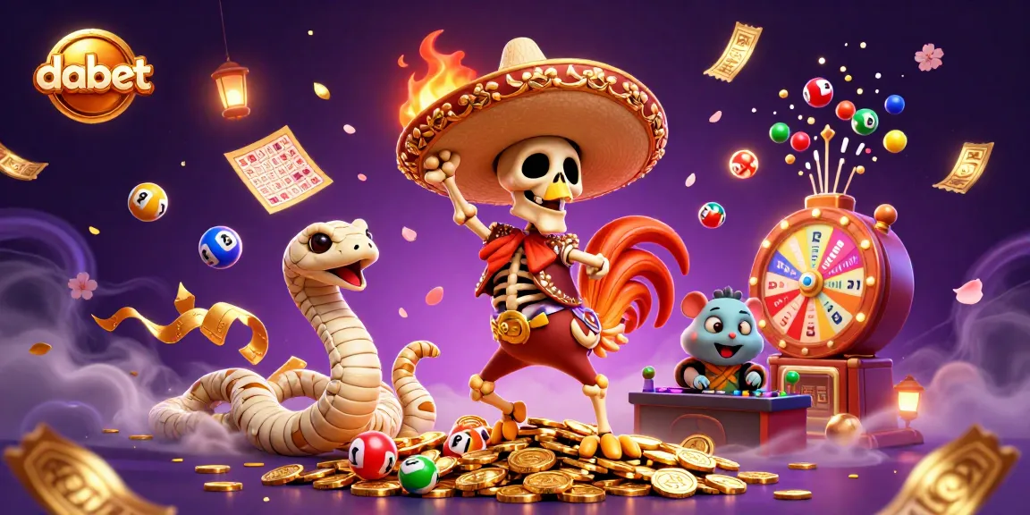 Dabet showcases vibrant 3D characters amidst an animated casino scene, promoting interactive gaming adventures.