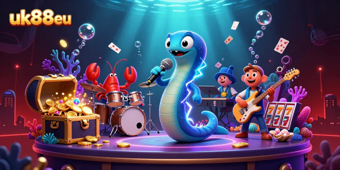 Experience the electrifying atmosphere of uk88eu with a DJ electric eel and undersea live casino excitement!