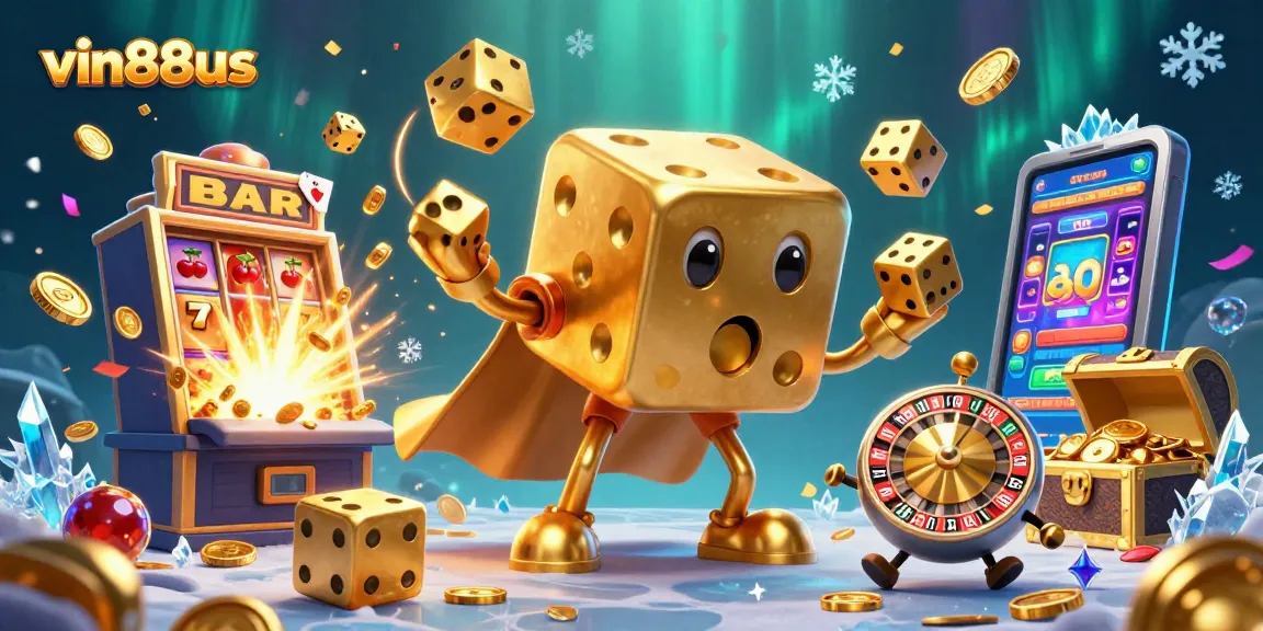 Engage in gaming excellence at vin88us with vibrant 3D casino characters and dynamic elements.
