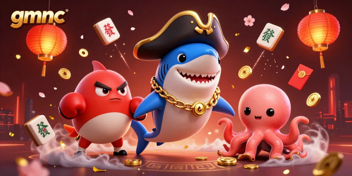 Experience gmnc's vibrant world of gambling through this lively illustration featuring characters and casino elements.